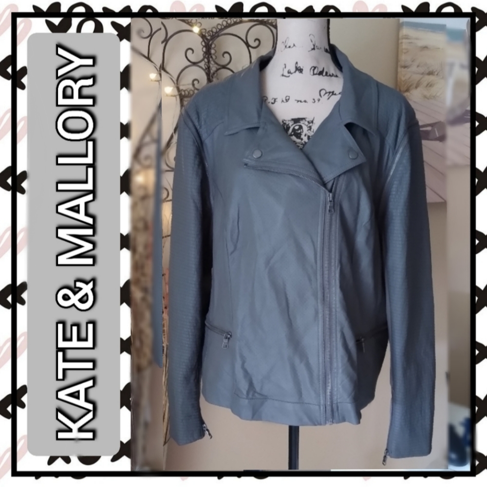 Kate & Mallory Gray Moto Jacket